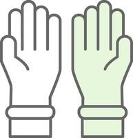 Protective Gloves Fillay Icon vector