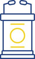 Lectern Line Two Color Icon vector