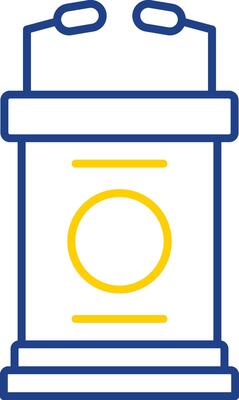 Lectern Line Two Color Icon