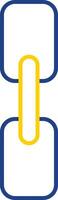 Chain Line Two Color Icon vector
