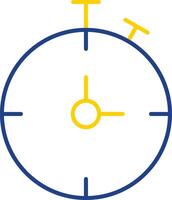 Chronometer Line Two Color Icon vector