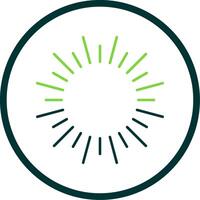Fireworks Line Circle Icon vector