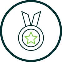 Achievement Line Circle Icon vector