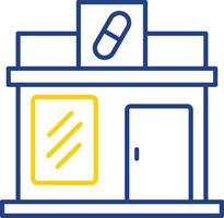 Pharmacy Line Two Color Icon vector