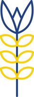 Oats Line Two Color Icon vector