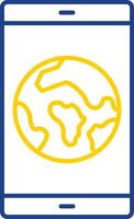 Smartphone Line Two Color Icon vector