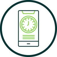 Time Line Circle Icon vector