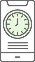 Time Fillay Icon vector