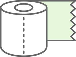 Toilet Paper Fillay Icon vector