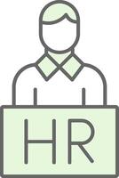 Human Resources Fillay Icon vector