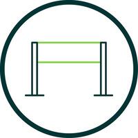 Gameplay Line Circle Icon vector