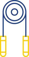 Hand Grip Line Two Color Icon vector