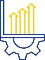 Setting Line Two Color Icon vector