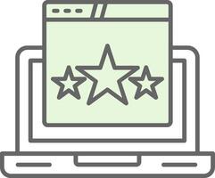 Rating Fillay Icon vector