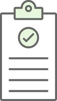 Checklist Fillay Icon vector