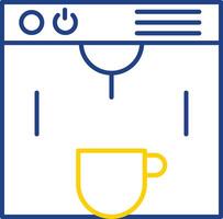 Coffe Maker Line Two Color Icon vector