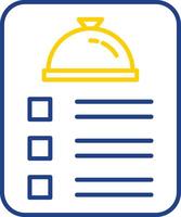 Menu Line Two Color Icon vector