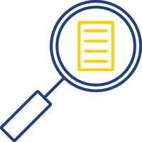 Audit Line Two Color Icon vector