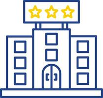 Hotel Line Two Color Icon vector