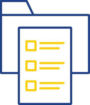 Requirement Line Two Color Icon vector