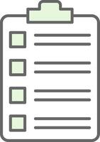 Tasks Fillay Icon vector