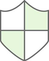 Shield Fillay Icon vector