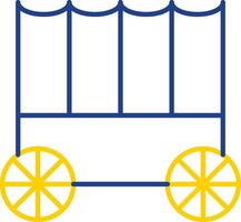 Carriage Line Two Color Icon vector