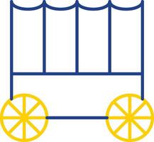 Carriage Line Two Color Icon vector