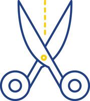 Scissors Line Two Color Icon vector