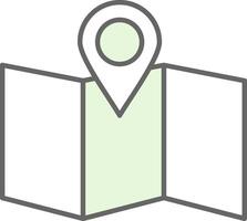 Site Map Fillay Icon vector