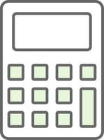 calculadora relleno icono vector