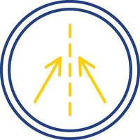 Keep In Line Line Two Color Icon vector
