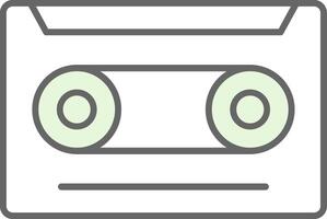 Cassette Fillay Icon vector