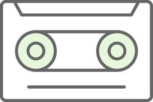 Cassette Fillay Icon vector