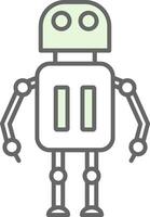 Robot Fillay Icon vector