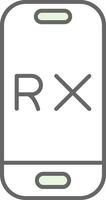 Rx Fillay Icon vector