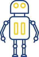 Robot Line Two Color Icon vector