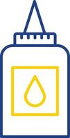 Liquid Glue Line Two Color Icon vector