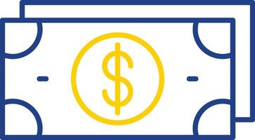 Money Line Two Color Icon vector