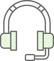 Headphone Fillay Icon vector