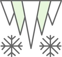 Icicle Fillay Icon vector