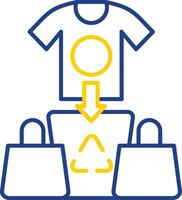 Overconsumption Line Two Color Icon vector