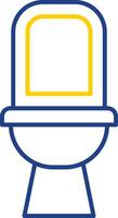 Toilet Line Two Color Icon vector
