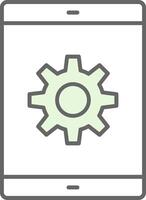 Technology Fillay Icon vector