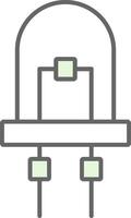 Diode Fillay Icon vector