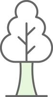 Tree Fillay Icon vector