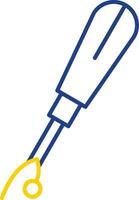 Seam Ripper Line Two Color Icon vector