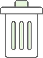 Trash Fillay Icon vector