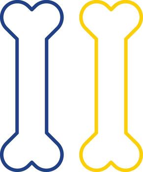 Bones Line Two Color Icon vector