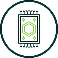 Carpet Line Circle Icon vector